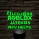 A legjobb játékos Roblox 7 színű 3D led lámpa