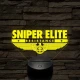 Sniper Elite logo 7 színű 3D led lámpa