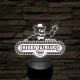FNAF pizzéria logo 7 színű 3D led lámpa