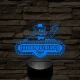 FNAF pizzéria logo 7 színű 3D led lámpa