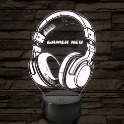 Gamer fejhallgató – 7 színű, színváltós LED lámpa