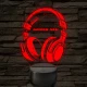 Gamer fejhallgató – 7 színű, színváltós LED lámpa