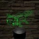 Minecraft Axolotl – 7 színű, színváltós 3D LED lámpa