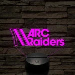 Arc Raiders logo – 7 színű, színváltós 3D LED lámpa