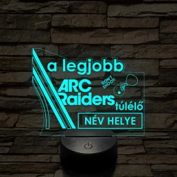 A legjobb ARC Raiders túlélő 7 színű 3D led lámpa