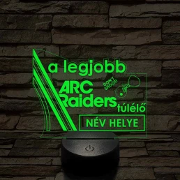 A legjobb ARC Raiders túlélő 7 színű 3D led lámpa