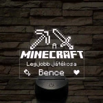 A legjobb Minecraft játékos 7 színű 3D led lámpa