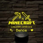 A legjobb Minecraft játékos 7 színű 3D led lámpa