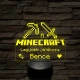 A legjobb Minecraft játékos 7 színű 3D led lámpa