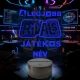 A Legjobb Roblox Rivals Játékos – Személyre szabható 7 színű, színváltós 3D LED lámpa