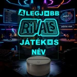 A Legjobb Roblox Rivals Játékos – Személyre szabható 7 színű, színváltós 3D LED lámpa