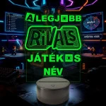 A Legjobb Roblox Rivals Játékos – Személyre szabható 7 színű, színváltós 3D LED lámpa