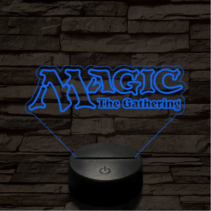 Magic The Gathering Logo 7 színű 3D led lámpa