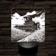 Aratás közben 7 színű valósághű 3D led lámpa