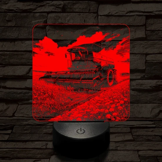 Aratás közben 7 színű valósághű 3D led lámpa