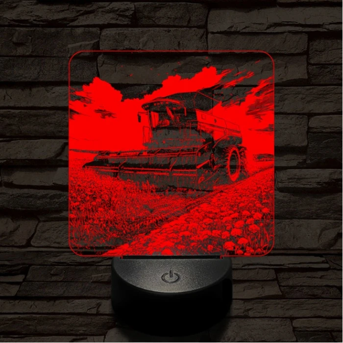 Aratás közben 7 színű valósághű 3D led lámpa