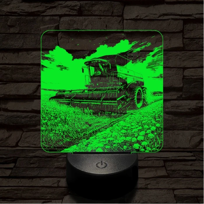 Aratás közben 7 színű valósághű 3D led lámpa