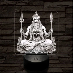 Siva 7 színű valósághű 3D led lámpa