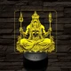 Siva 7 színű valósághű 3D led lámpa