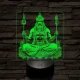 Siva 7 színű valósághű 3D led lámpa