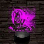 Krisna 7 színű valósághű 3D led lámpa