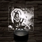 Krisna 7 színű valósághű 3D led lámpa