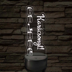 Boldog Karácsonyt! – 7 színű, színváltós 3D LED lámpa