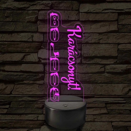 Boldog Karácsonyt! – 7 színű, színváltós 3D LED lámpa