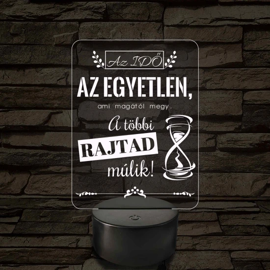 Az idő az egyetlen – 7 színű, színváltós LED lámpa