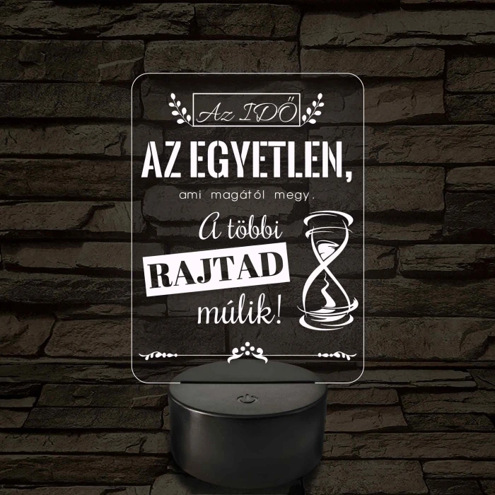Az idő az egyetlen – 7 színű, színváltós LED lámpa