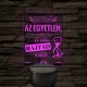 Az idő az egyetlen – 7 színű, színváltós LED lámpa