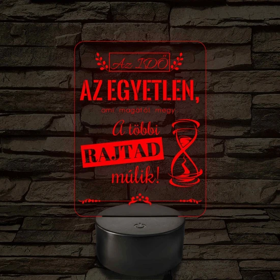 Az idő az egyetlen – 7 színű, színváltós LED lámpa