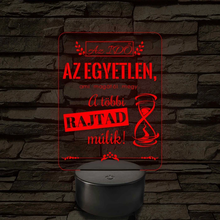 Az idő az egyetlen – 7 színű, színváltós LED lámpa