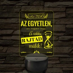 Az idő az egyetlen – 7 színű, színváltós LED lámpa