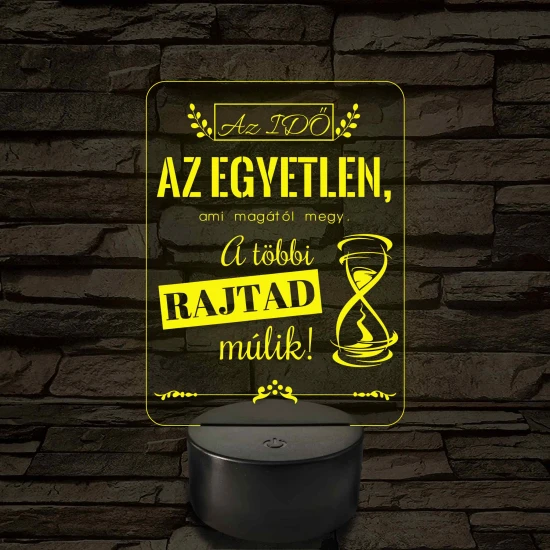 Az idő az egyetlen – 7 színű, színváltós LED lámpa