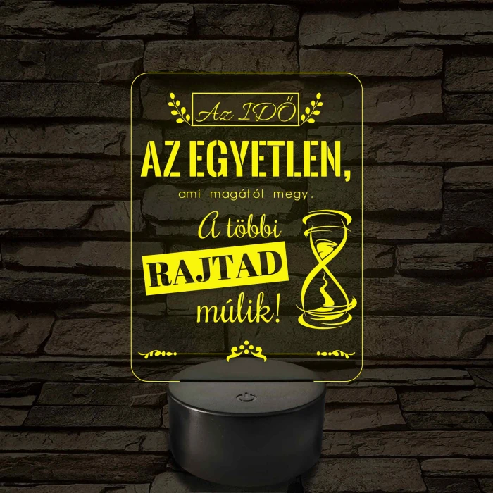 Az idő az egyetlen – 7 színű, színváltós LED lámpa