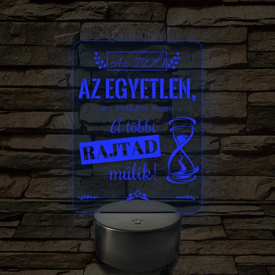Az idő az egyetlen – 7 színű, színváltós LED lámpa