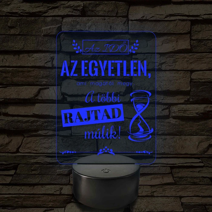 Az idő az egyetlen – 7 színű, színváltós LED lámpa