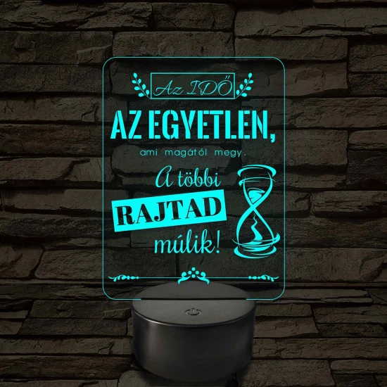 Az idő az egyetlen – 7 színű, színváltós LED lámpa