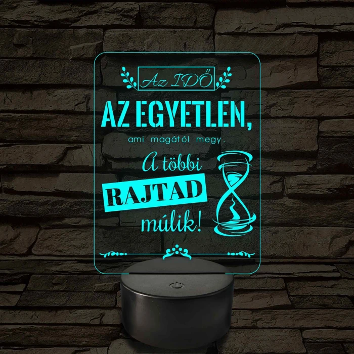 Az idő az egyetlen – 7 színű, színváltós LED lámpa