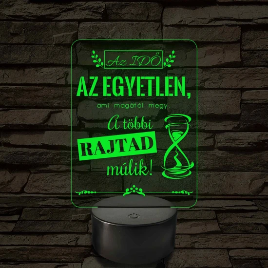 Az idő az egyetlen – 7 színű, színváltós LED lámpa
