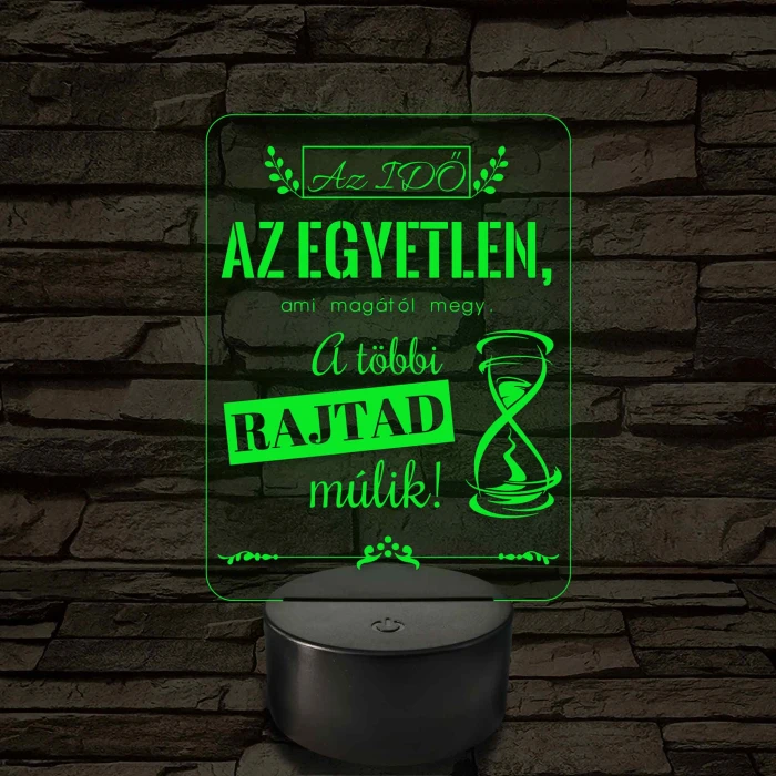 Az idő az egyetlen – 7 színű, színváltós LED lámpa