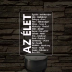 Az élet – 7 színű, színváltós LED lámpa