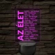 Az élet – 7 színű, színváltós LED lámpa