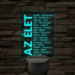 Az élet – 7 színű, színváltós LED lámpa