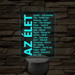 Az élet – 7 színű, színváltós LED lámpa