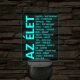 Az élet – 7 színű, színváltós LED lámpa