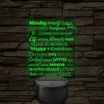 Életfilozófia – 7 színű, színváltós LED lámpa