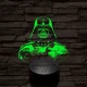 Birodalmi Nagyúr 7 színű  3D led lámpa