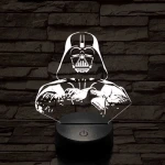 Birodalmi Nagyúr 7 színű  3D led lámpa